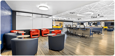 Furnishing a new state-of-the-art high school  Watch how ODP Business Solutions helped design and deliver a 400,000-square-foot learning environment in time for back to school.