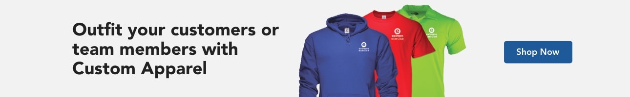 Outfit your customers or team members with Custom Apparel