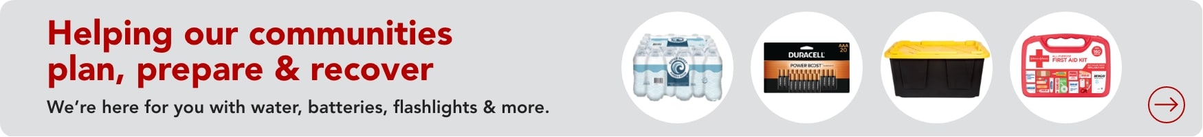 Plan. Prepare. Recover. Be ready for storm related emergencies