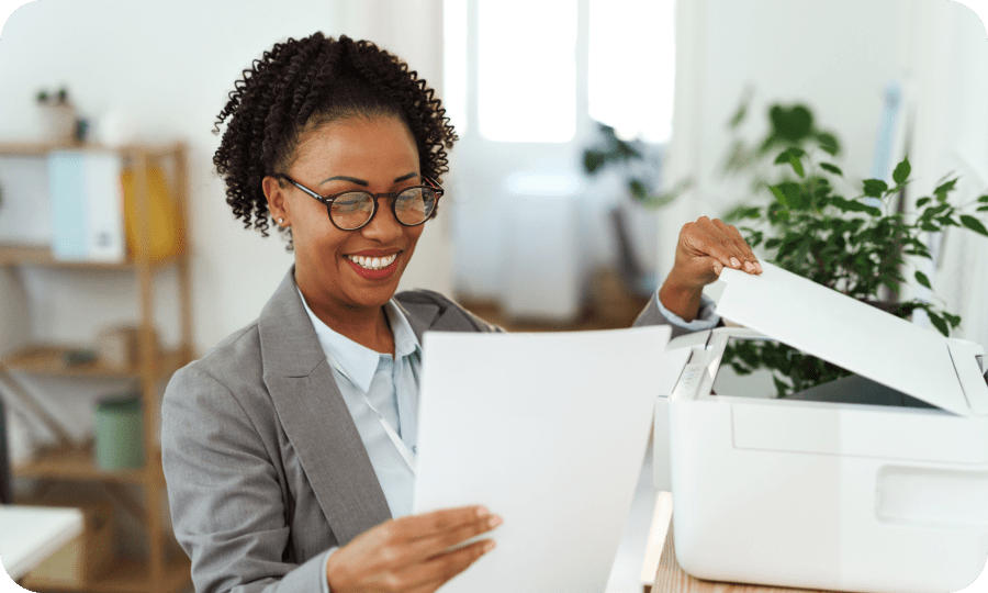 Copy paper services. Keep that paper tray fed with paper products from exclusive brands. Plus, you can choose from pallet, case, or truckload deliveries to fit your business needs. 