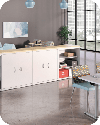 Storage cabinets & shelving
