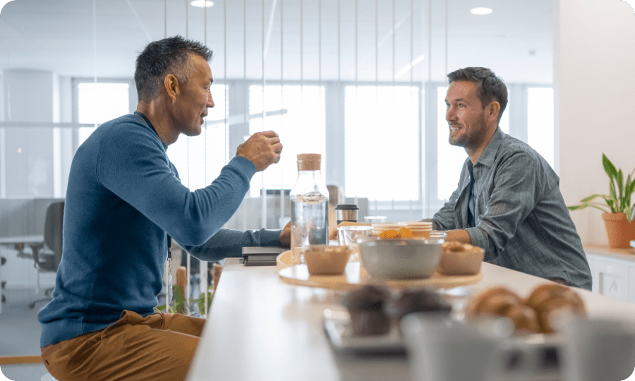 Stock up on breakroom goodies. Browse our selection of coffee, water, snack and other breakroom essentials to have on hand for your team.