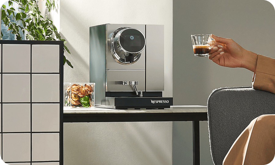 Energize on-demand.  Craft your morning wake-up your way with state-of-the-art professional coffee machines and a variety of flavorful pods from Nespresso®. 