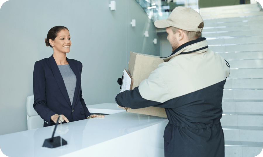 Industries we serve.  Our delivery services extend beyond businesses. We offer right-to-your-floor delivery for medical facilities, government agencies, and school campuses.