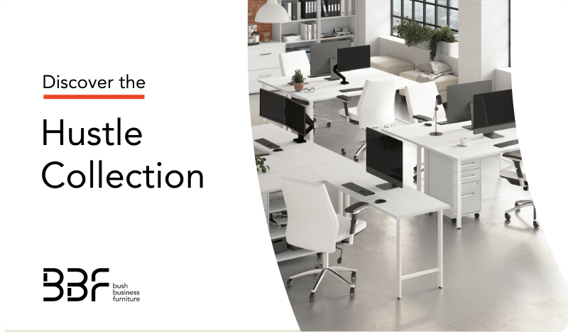 Discover the new collection from Bush Business Furniture   From startup ideas, modular designs, and endless configuration possibilities. See Bush Business Furniture high-quality Hustle Office furniture collection today. 