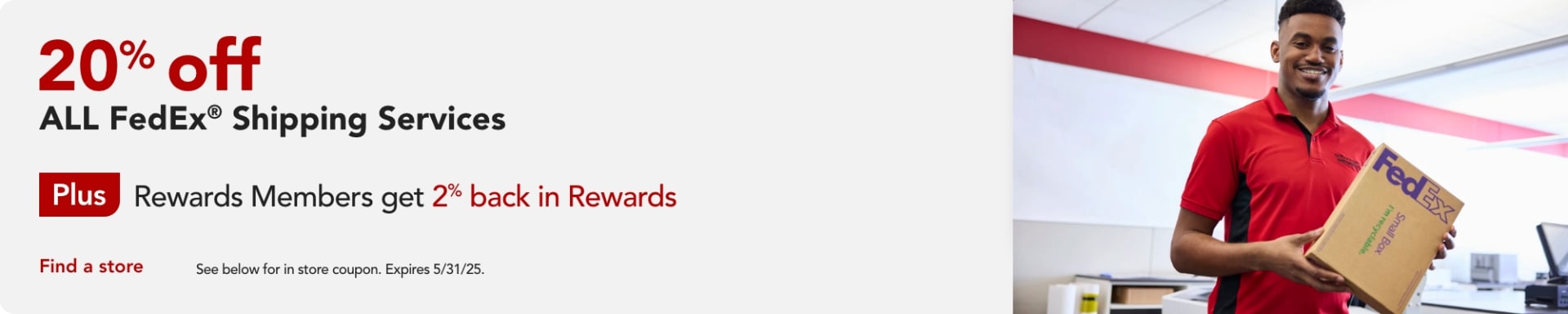 20% Off All FedEx Shipping