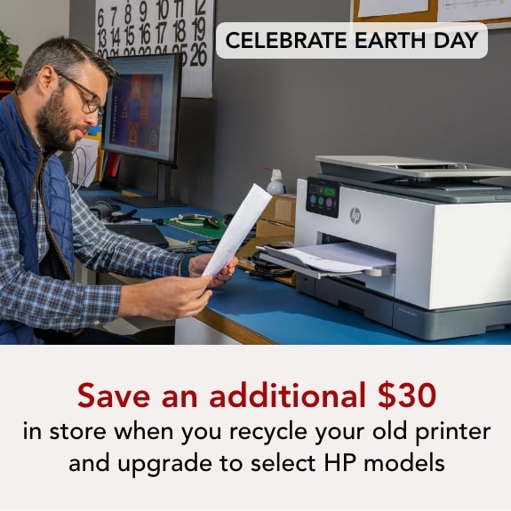 Happy Earth Day! Recycle your old model, Trade in your old printer and save