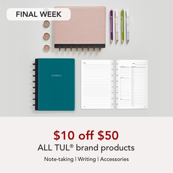 Final Week! $10 off your $50 purchase on ALL Tul brand products