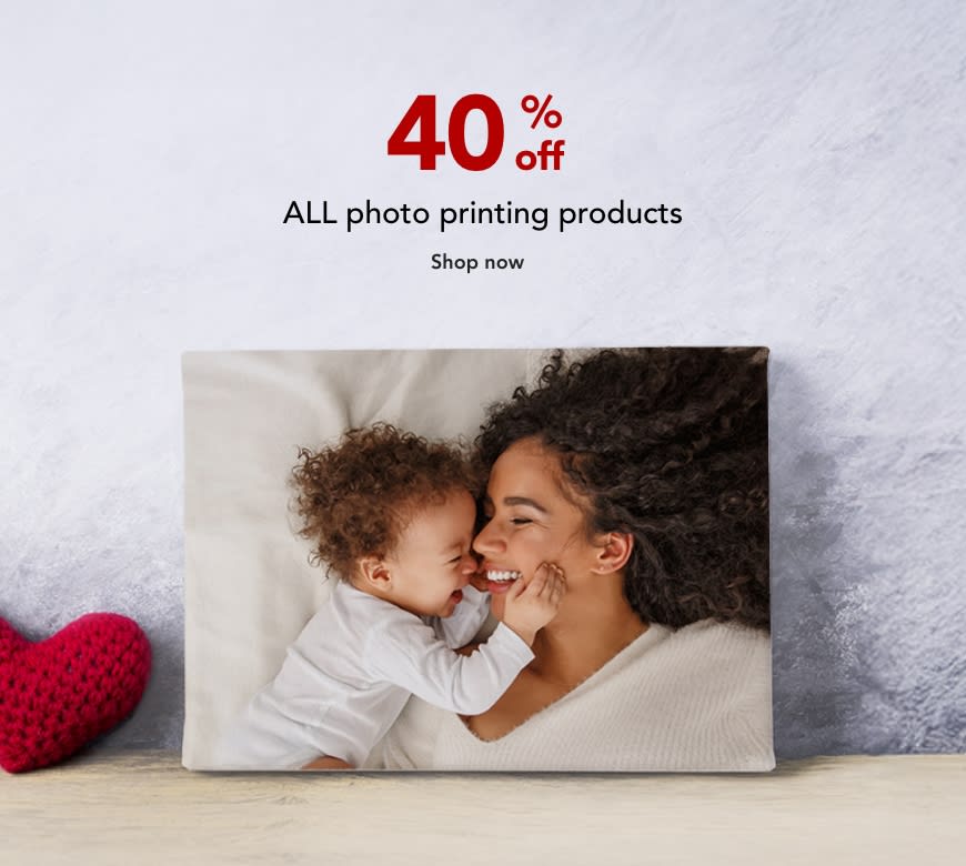 40% off all Photo Printing Products