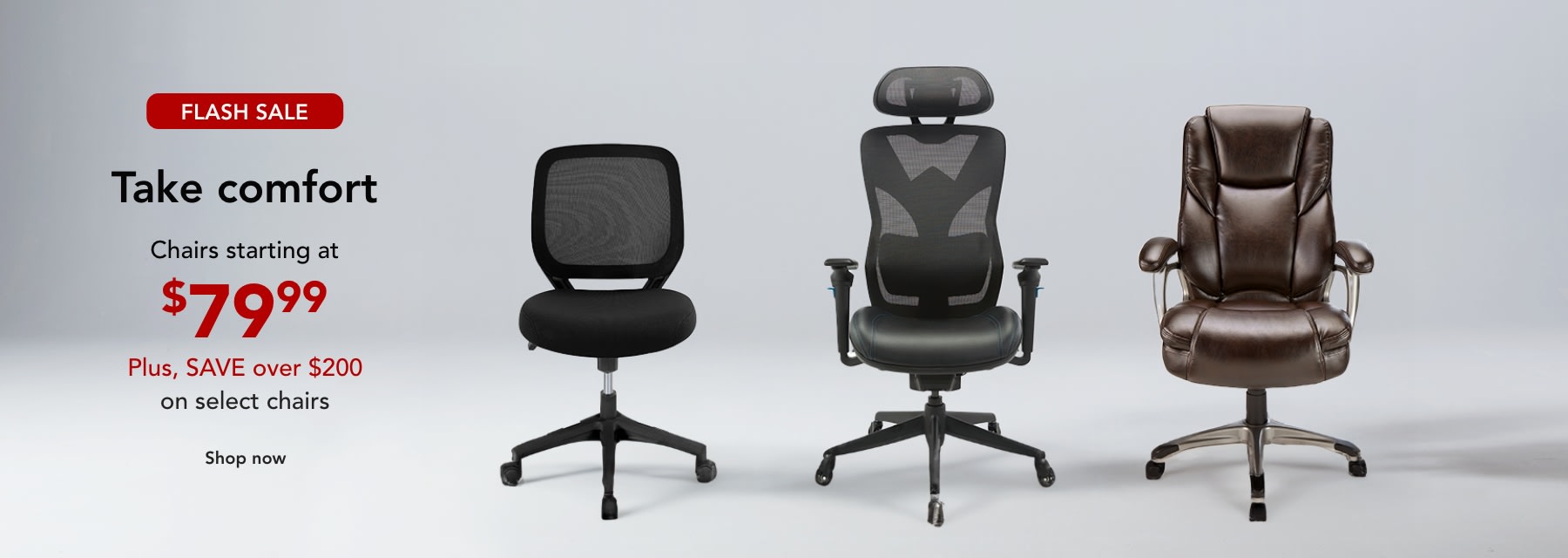 FLASH SALE  Sweet seats starting at $79.99  Plus, SAVE over $200 on select chairs