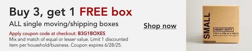 Buy 3 get 1 Free box