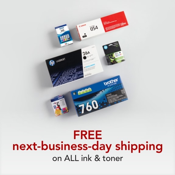 FREE next business day shipping on ALL ink & toner