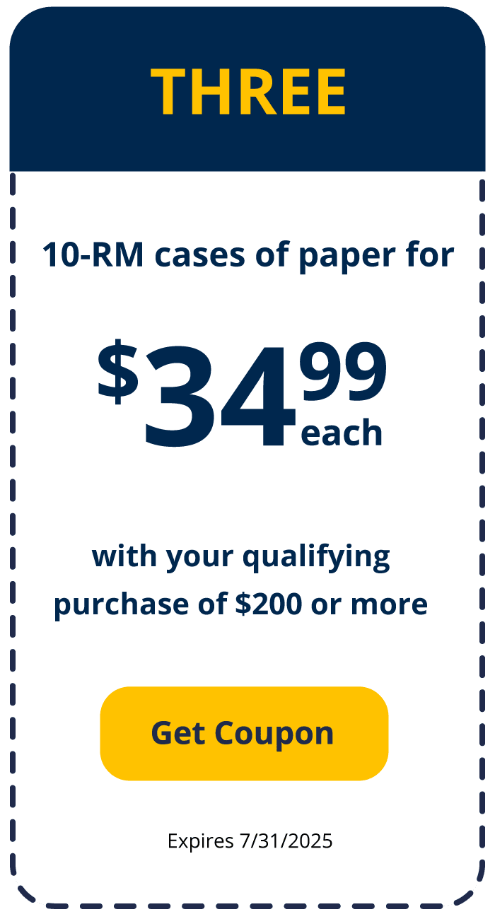 Get a 10 ream case of Boise X-9 for $34.99 with qualifying purchase