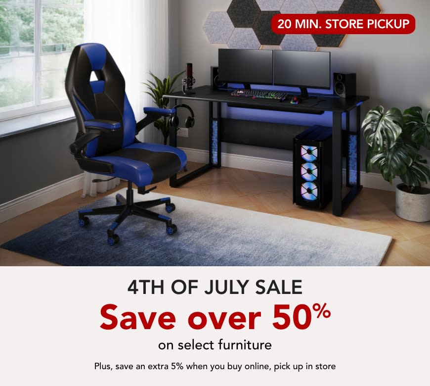 4th of July Savings - Save over 50% on select furniture