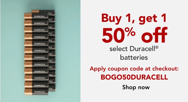 BOGO 50% off Duracell Batteries
