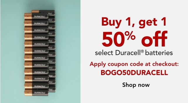 BOGO 50% off Duracell Batteries