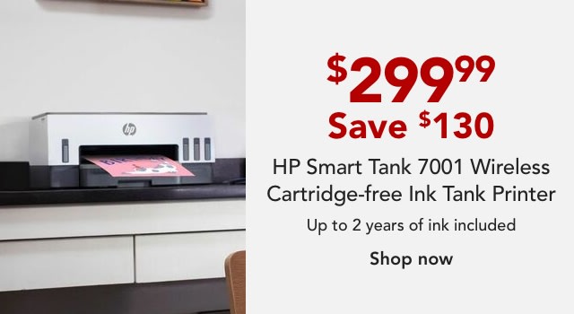 HP Smart Tank 7001 Wireless All-in-One Cartridge-free Ink Tank Color Printer With Up To 2 Years Of Ink Included