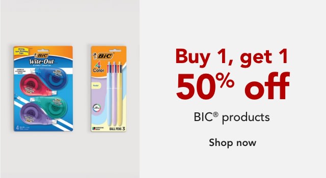 BOGO 50% BIC Pens