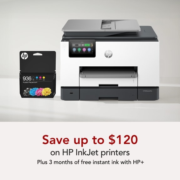 Save up to $120 on HP InkJet Printers