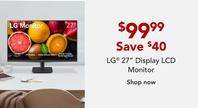 LG 27MS500-B 27” Display LCD Monitor, FreeSync