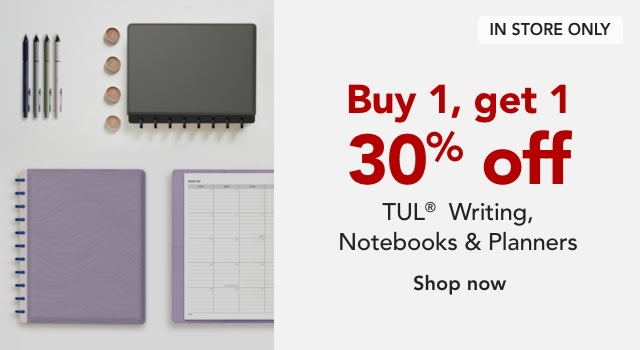 BOGO 30% TUL Writing and Notebooks