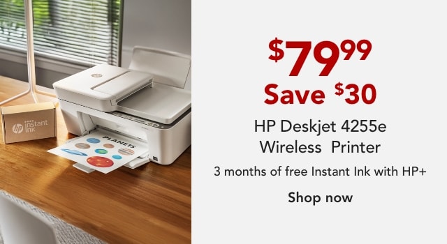 HP DeskJet 4255e Wireless All-in-One Printer with 3 Months of Free Instant Ink with HP+ (588S6A)