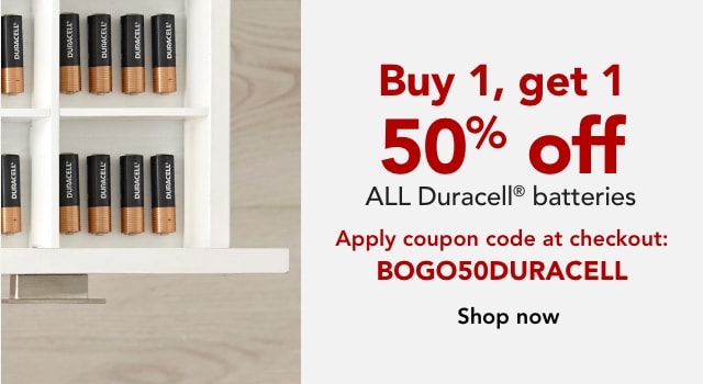BOGO 50% off Duracell Batteries