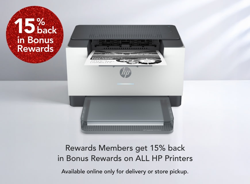 15% Back on Rewards on ALL HP Printers