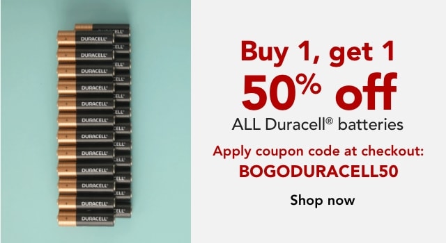 BOGO 50% off Duracell Batteries