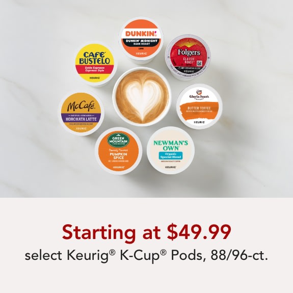 Keurig 88/96CT K-Cup Pods Starting at $49.99