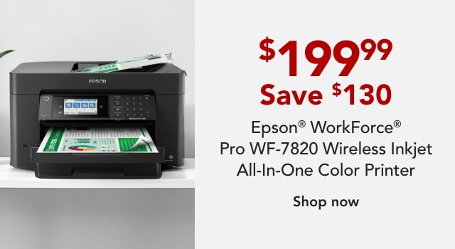 Epson® WorkForce® Pro WF-7820 Wireless Inkjet All-In-One Color Printer
