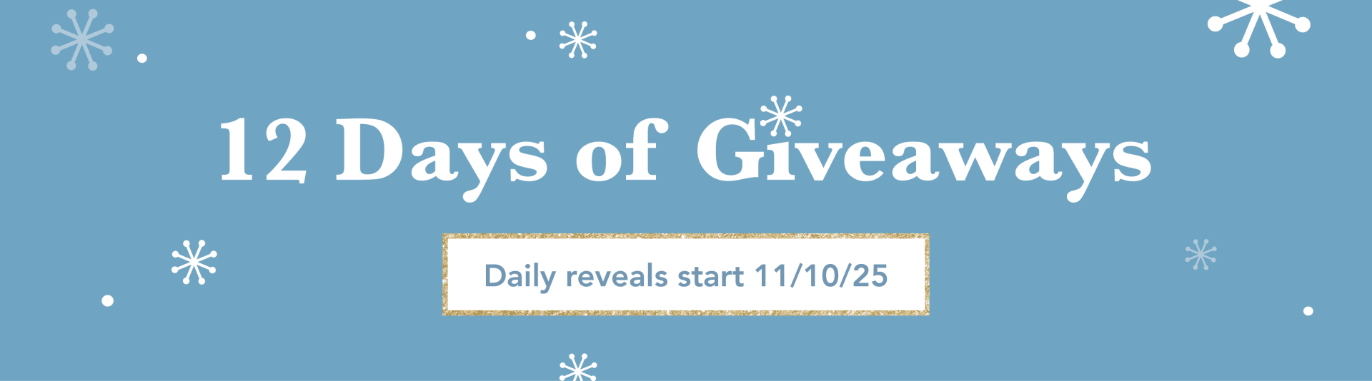 12 Days of Giveaways