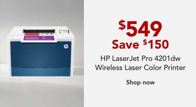 HP LaserJet Pro 4201dw Wireless Laser Color Printer (4RA86F)