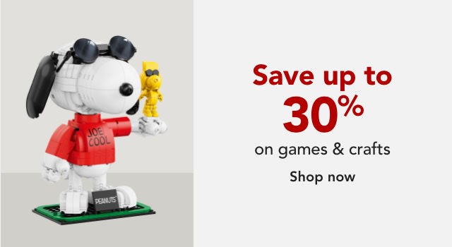 Save 30% on Holiday Games and Crafts