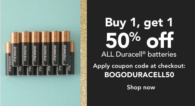 BOGO 50% off Duracell Batteries