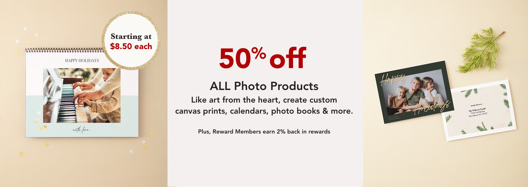 50% off ALL Photo Products