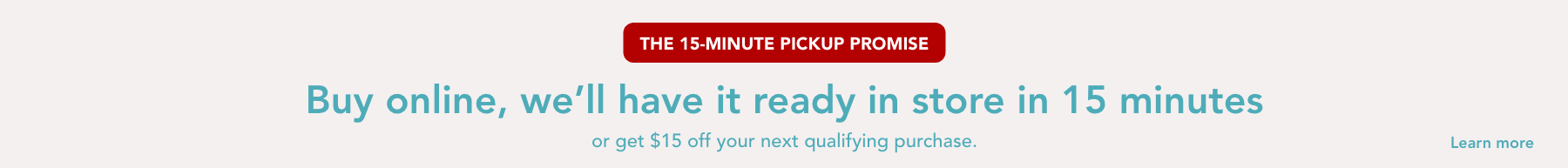 Buy online, pickup in store