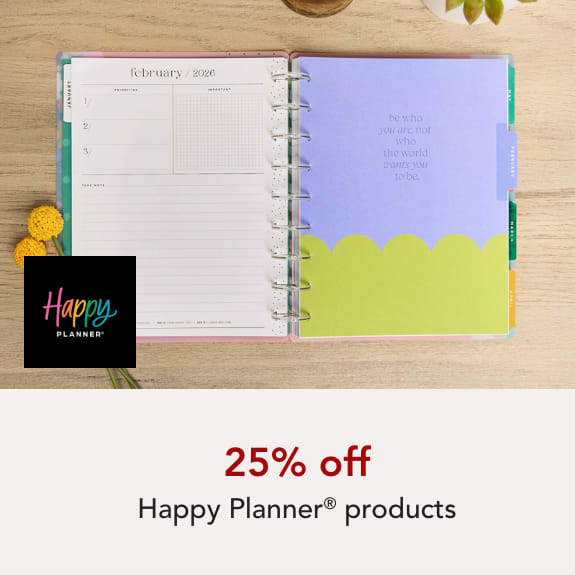 25% Off Happy Planner