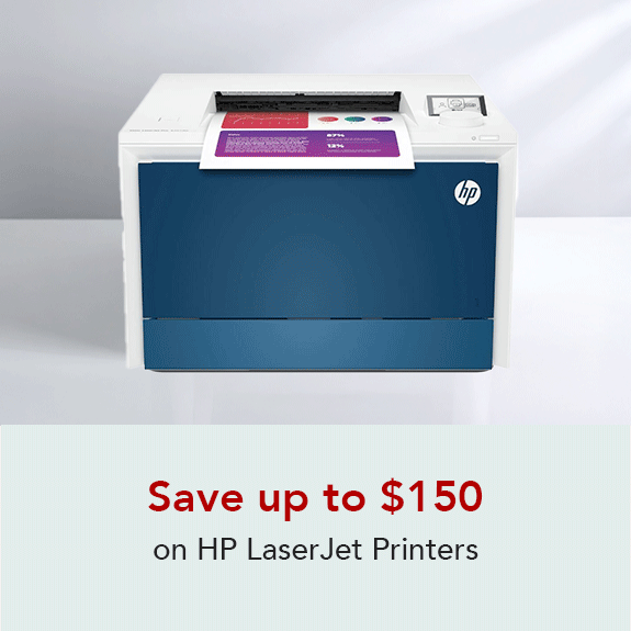 Save up to $150 on HP Laserjet Printers