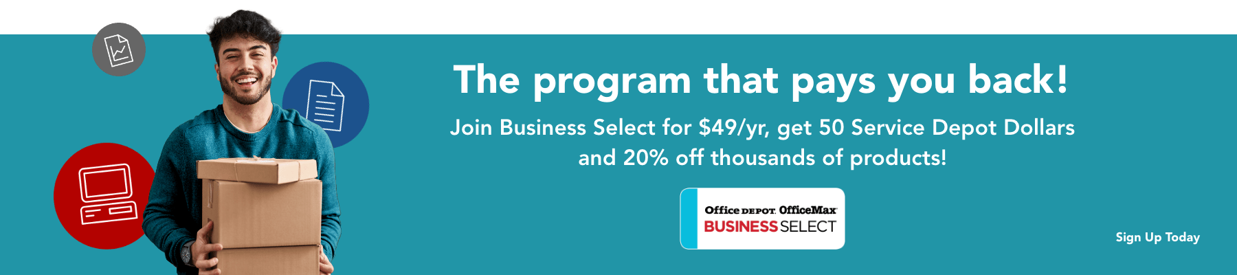 Sign up for Business Select 