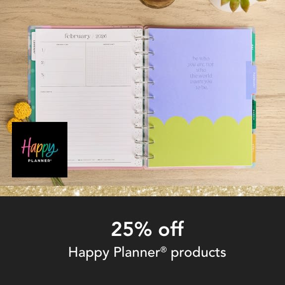 25% Off Happy Planner