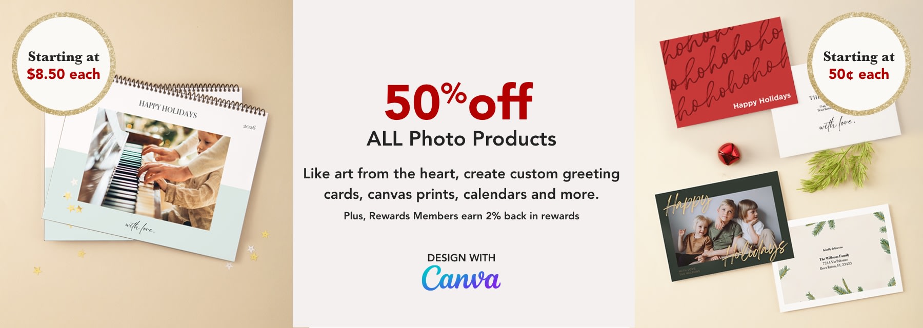 50% off ALL Photo Products