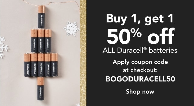 BOGO 50% off Duracell Batteries