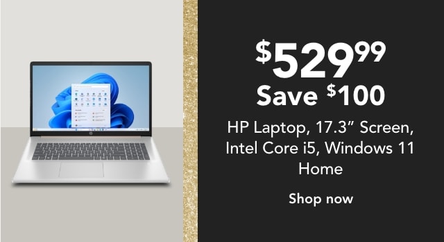 HP 17-cn3375nr Laptop, 17.3" Screen, Intel Core i5, 8GB Memory, 512GB Solid State Drive, Windows 11 Home