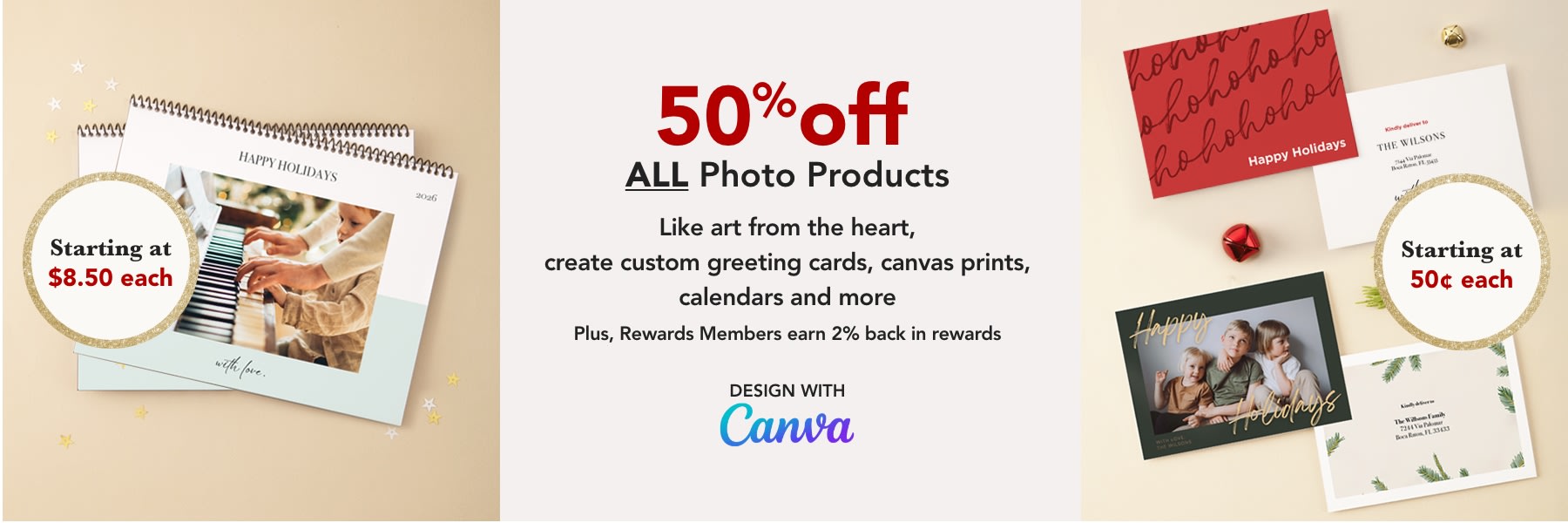 50% off ALL Photo Products