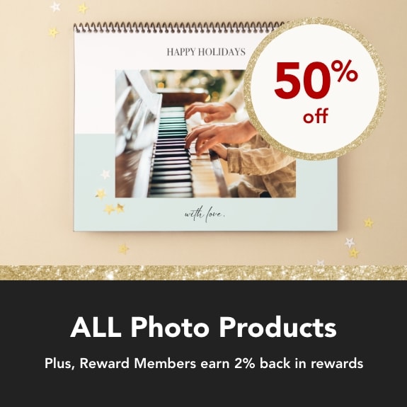 50% off ALL photo products