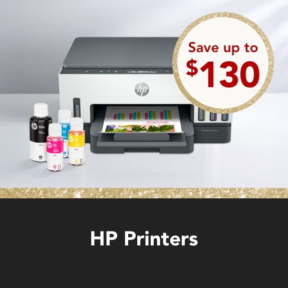 Save up to $130 on HP Printers