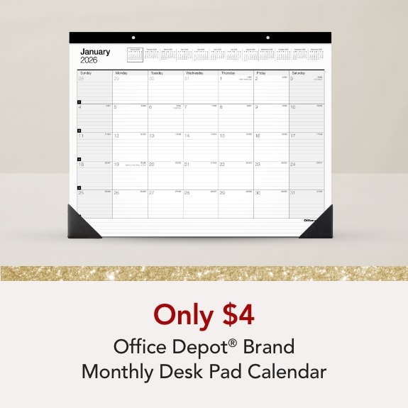 Office Depot Calendar $4