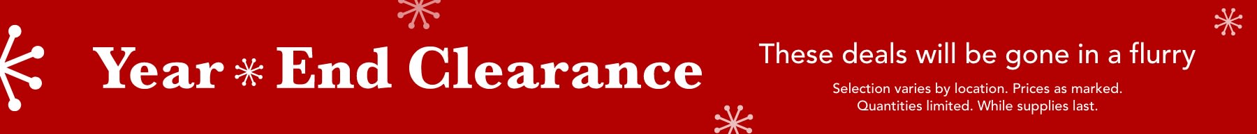 Year End Clearance