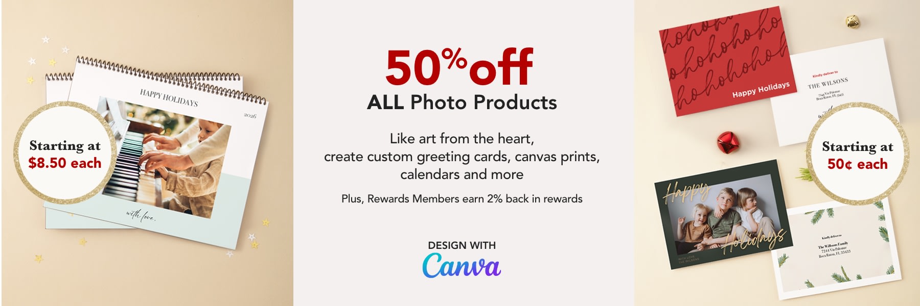 50% off ALL Photo Products